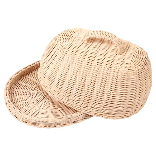 Rattan storage tray with - rattan,