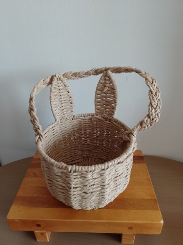 Wicker style bunny - wicker, hanging