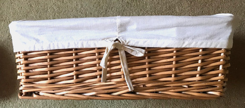 Wicker basket with cotton - wicker,