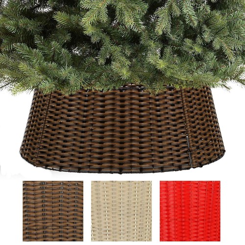 Large round wicker christmas - large,