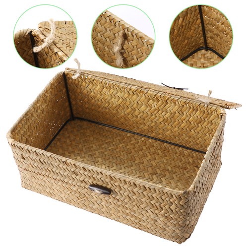 Woven box with - with, lid