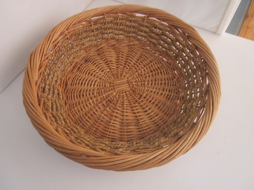 Wicker basket hamper - hamper, display