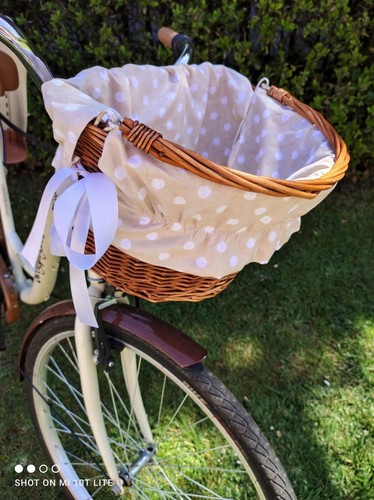 Front wicker bicycle - front,