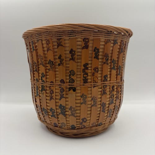 Vintage wicker rattan - rattan, basket