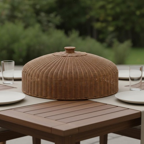 Rattan food cover - rattan,