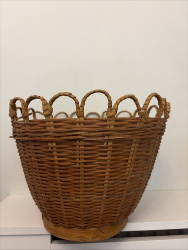 Vintage wicker basket - vintage,