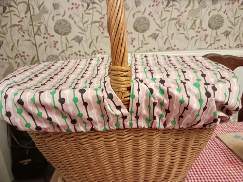Wicker shopping basket - wicker,